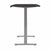 Bush Business Furniture 72W x 30D Height Adjustable Standing Desk M6S7230SGSK side profile by UpmostOffice.com