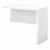 Bush Business Furniture 60W Bow Front Desk with 36W Return desk extension profile by UpmostOffice.com