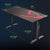 Eureka Ergonomic Black 60'' Large Gaming Desk with Square Legs, ERK-I60-SLB-desk-Eureka Ergo-Upmost Office