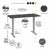 Bush Business Furniture 72W x 30D Height-Adjustable Standing Desk M4S7230SGSK color options and features by UpmostOffice.com