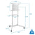 UpmostOffice.com Mount-IT! Interactive Display Stand | Mobile TV Flip Cart with Accessory Shelf MI-8100 dimensions