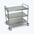 Luxor 37"H Large Stainless Steel Cart - 3 Shelves, ST-3