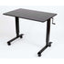Luxor 48" High Speed Crank Adjustable Standing Desk (Black/Black), STANDCF48-BK/BO