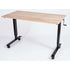 Luxor 60" High Speed Crank Adjustable Stand Up Desk (Black/Oak), STANDCF60-BK/WO