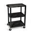 Luxor Mobile Tuffy Utility Cart with 3 Shelves, WT34S