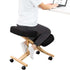 VIVO Black Kneeling Chair with Wheels, CHAIR-K03D