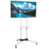 VIVO White Mobile Cart for 32" to 65" TVs, TV Stand, STAND-TV03W