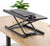 VIVO Black Single Top 27 inch Heavy-Duty Scissors Lift Keyboard and Mouse Riser, Designed for Ergonomic Sit Stand Workstations, DESK-V000P