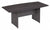 72W x 36D Boat Top Conference Table w Wood Base