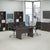 72W x 36D Boat Top Conference Table w Wood Base