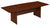 96W x 42D Boat Top Conference Table w Wood Base