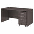 Bush Business Furniture 60W x 30D Desk with 3-Drawer Mobile Pedestal