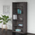 UpmostOffice.com Bush Business Furniture 36W 5-Shelf Bookcase SCB136SG Storm Gray setup with books
