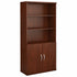 Bush Business Furniture 36W 5-Shelf Bookcase with Doors SRC103HC Hansen Cherry