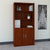 UpmostOffice.com Bush Business Furniture 36W 5-Shelf Bookcase with Doors SRC103HC Hansen Cherry home office setup