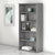 UpmostOffice.com Bush Business Furniture 36W 5-Shelf Bookcase SCB136PG Platinum Gray setup with books