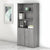 UpmostOffice.com Bush Business Furniture 36W 5-Shelf Bookcase SCB136PG in office setting with cabinet doors