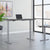 Bush Business Furniture 72W x 30D Height Adjustable Standing Desk M6S7230SGSK office setup profile by UpmostOffice.com