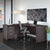 UpmostOffice.com Bush Business Furniture 72W x 30D Desk with 42W Return and 3 Drawer Mobile Pedestal STC007SGSU complete setup home office