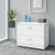 UpmostOffice.com Bush Business Furniture 36W Lateral File EO109WHSU - Assembled office setup