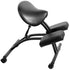 VIVO Black Saddle Seat Kneeling Chair with Wheels, CHAIR-K07SD