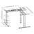 VIVO DESK-V133E Electric Sit-Stand Corner Height-Adjustable L-Desk Frame