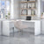 Bush Business Furniture 60W Desk with 36W Return ECH026PW profile with office setup by UpmostOffice.com