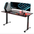 Eureka Ergonomic Black 60'' Large Gaming Desk with Square Legs, ERK-I60-SLB