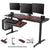 Eureka Ergonomic I60 Black Gaming Computer Table, ERK-I60-B-desk-Eureka Ergo-Upmost Office