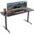 Eureka Ergonomic I60 Black Gaming Computer Table, ERK-I60-B-desk-Eureka Ergo-Upmost Office