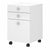 Bush Business Furniture Kathy Ireland 16W 3 Drawer Mobile Pedestal KI60101-03 White profile by UpmostOffice.com