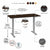 Bush Business Furniture 48W x 24D Height Adjustable Standing Desk M4S4824MRSK colors and feature details by UpmostOffice.com