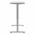 Bush Business Furniture 48W x 24D Height Adjustable Standing Desk M4S4824WHSK side adjustable view  by UpmostOffice.com