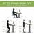Bush Business Furniture 48W x 24D Height Adjustable Standing Desk M4S4824WHSK  sit to stand desk tips by UpmostOffice.com