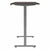 Bush Business Furniture 72W x 30D Height-Adjustable Standing Desk M4S7230SGSK side profile by UpmostOffice.com