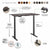 Bush Business Furniture 72W x 30D Height Adjustable Standing Desk M6S7230SGBK color options and features by UpmostOffice.com
