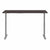 Bush Business Furniture 72W x 30D Height Adjustable Standing Desk M6S7230SGSK rear profile by UpmostOffice.com