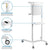 Mount-IT! Interactive Display Mobile TV Flip Cart with Accessory Shelf MI-8100 on Wheels