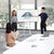 UpmostOffice.com Mount-IT! Interactive Display Stand Mobile TV Flip Cart with Accessory Shelf MI-8100 presentation in office
