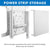 Mount-IT! Interactive Display Mobile TV Flip Cart with Accessory Shelf MI-8100 on Wheels