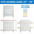 UpmostOffice.com Mount-IT! Interactive Display Stand | Mobile TV Flip Cart with Accessory Shelf MI-8100 VESA monitor mount patterns