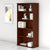 UpmostOffice.com Bush Business Furniture 36W 5-Shelf Bookcase SCB136HC Hansen Cherry with books and objects