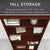 UpmostOffice.com Bush Business Furniture 36W 5-Shelf Bookcase SCB136HC top view with height dimension