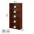 UpmostOffice.com Bush Business Furniture 36W 5-Shelf Bookcase SCB136HC cherry brown with dimensions