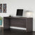 Bush Business Furniture 72W x 24D Desk/Credenza/Return, Storm Gray