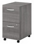 16W 2 Drawer Mobile Pedestal - Assembled