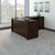 60W x 43D RH L-Desk with 3Dwr Mobile Pedestal