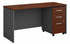 60W x 24D Credenza Shell Desk with 3Dwr Mobile Pedestal