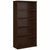 Upmost Office Bush Business Furniture 36W 5-Shelf Bookcase with Doors SRC103MR Mocha Cherry 5 shelves no doors