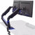 VIVO Premium Blue LED Pneumatic Dual Monitor Arm STAND-GM2BB LED light by UpmostOffice.com